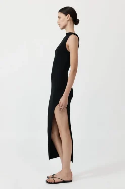 Dresses*St. Agni Cut Away Knit Dress - Black