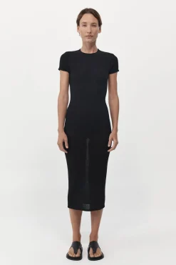 Dresses*St. Agni Cut Out Knit Dress - Black