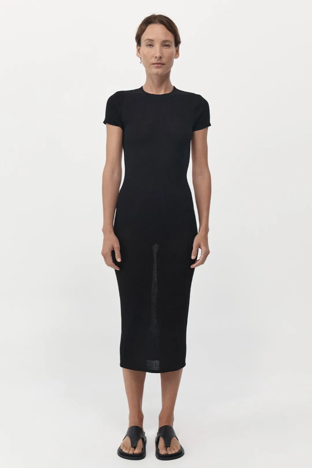 Knitwear*St. Agni Cut Out Knit Dress - Black