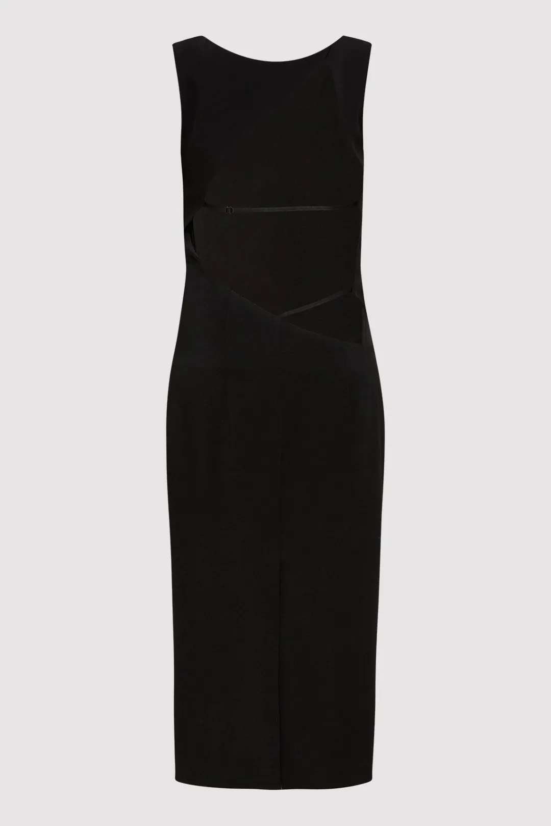 Tailoring*St. Agni Cut Out Midi Dress - Black