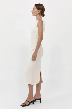 Dresses*St. Agni Cut Out Midi Dress - Cool White
