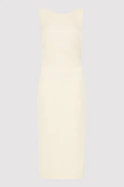 Dresses*St. Agni Cut Out Midi Dress - Cool White