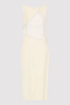 Dresses*St. Agni Cut Out Midi Dress - Cool White