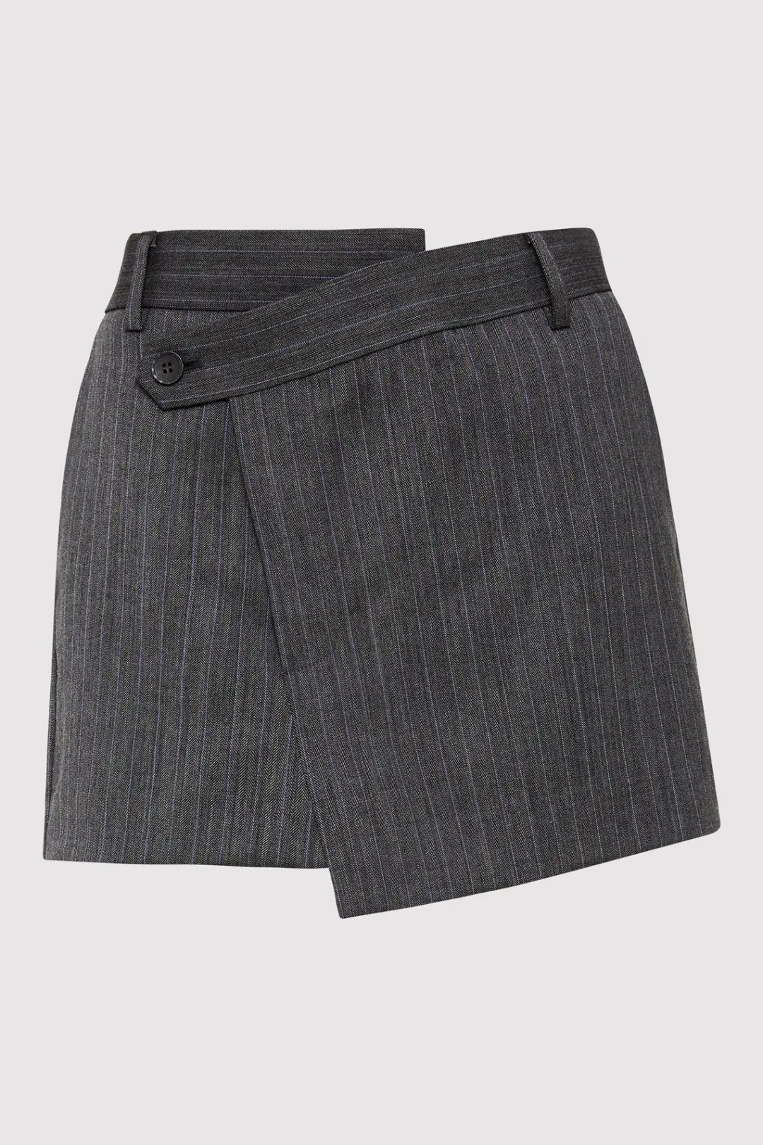 Skirts*St. Agni Deconstructed Mini Skirt - Stone Blue Stripe