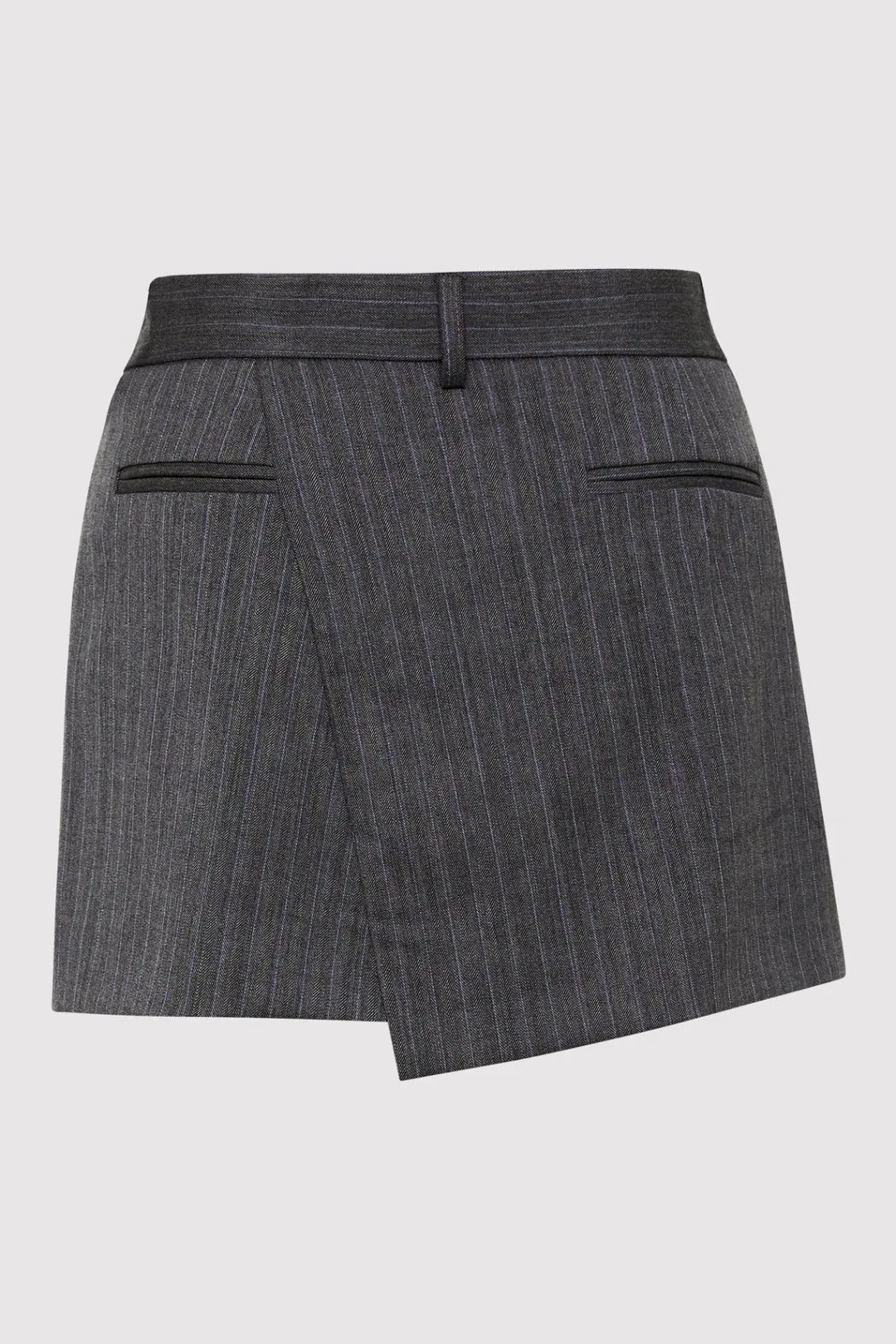 Skirts*St. Agni Deconstructed Mini Skirt - Stone Blue Stripe