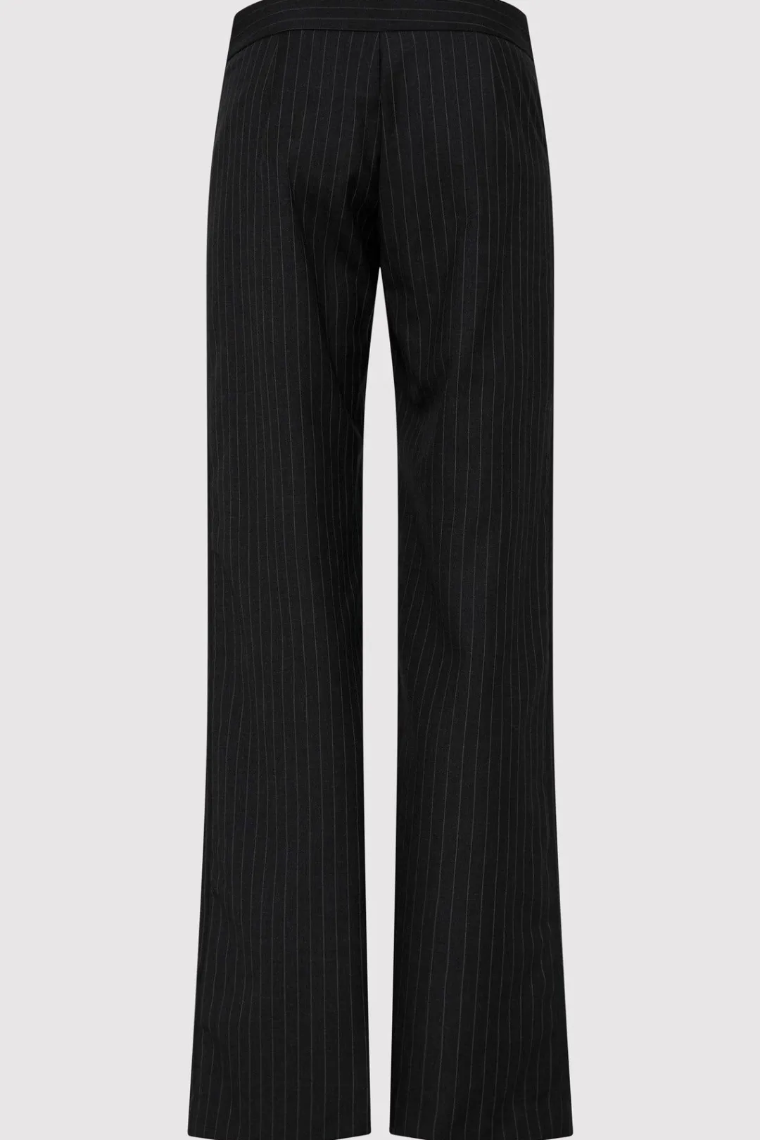 Pants*St. Agni Deconstructed Pinstripe Trousers - Black