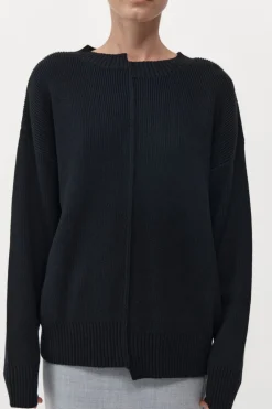 Jumpers*St. Agni Deconstructed Pullover - Black