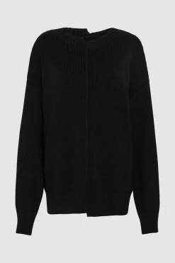 Knitwear*St. Agni Deconstructed Pullover - Black