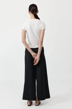 Tailoring*St. Agni Deconstructed Waist Maxi Skirt - Black