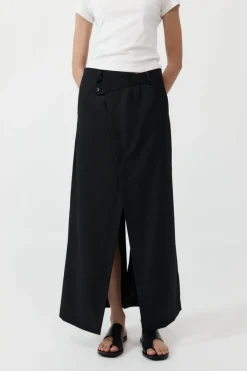 Skirts*St. Agni Deconstructed Waist Maxi Skirt - Black
