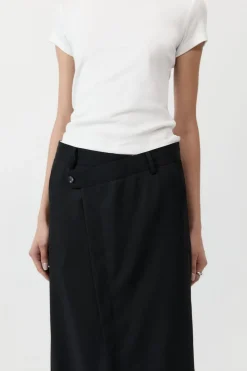Skirts*St. Agni Deconstructed Waist Maxi Skirt - Black