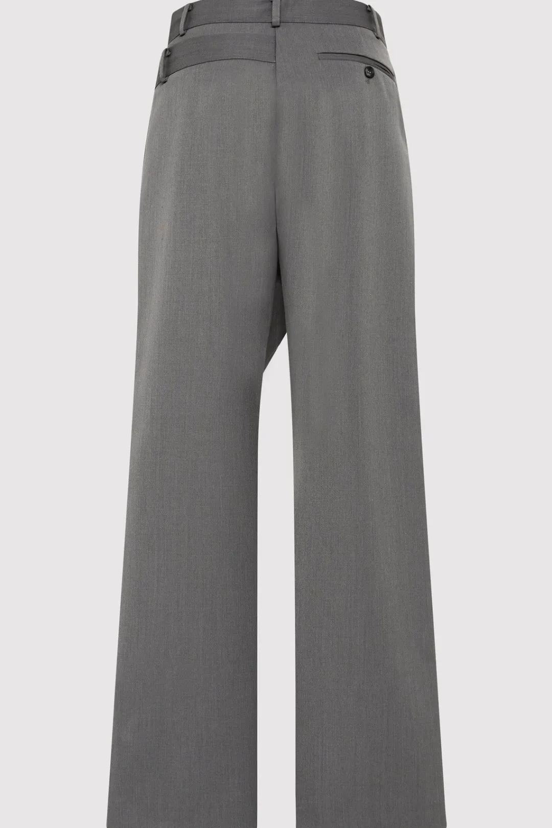 Unisex*St. Agni Deconstructed Waist Pants - Pewter Grey