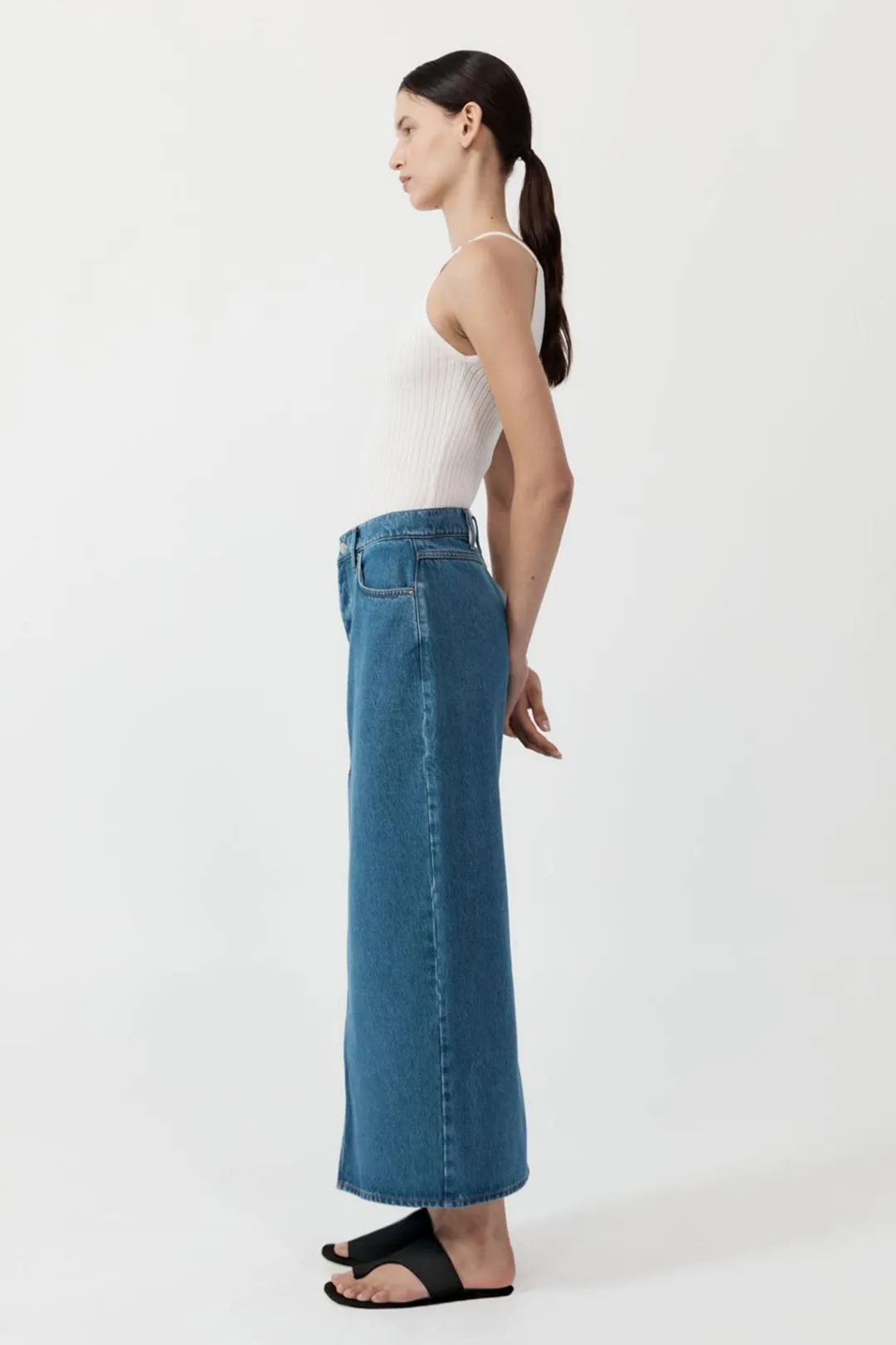 Denim*St. Agni Denim Maxi Skirt - Denim Blue
