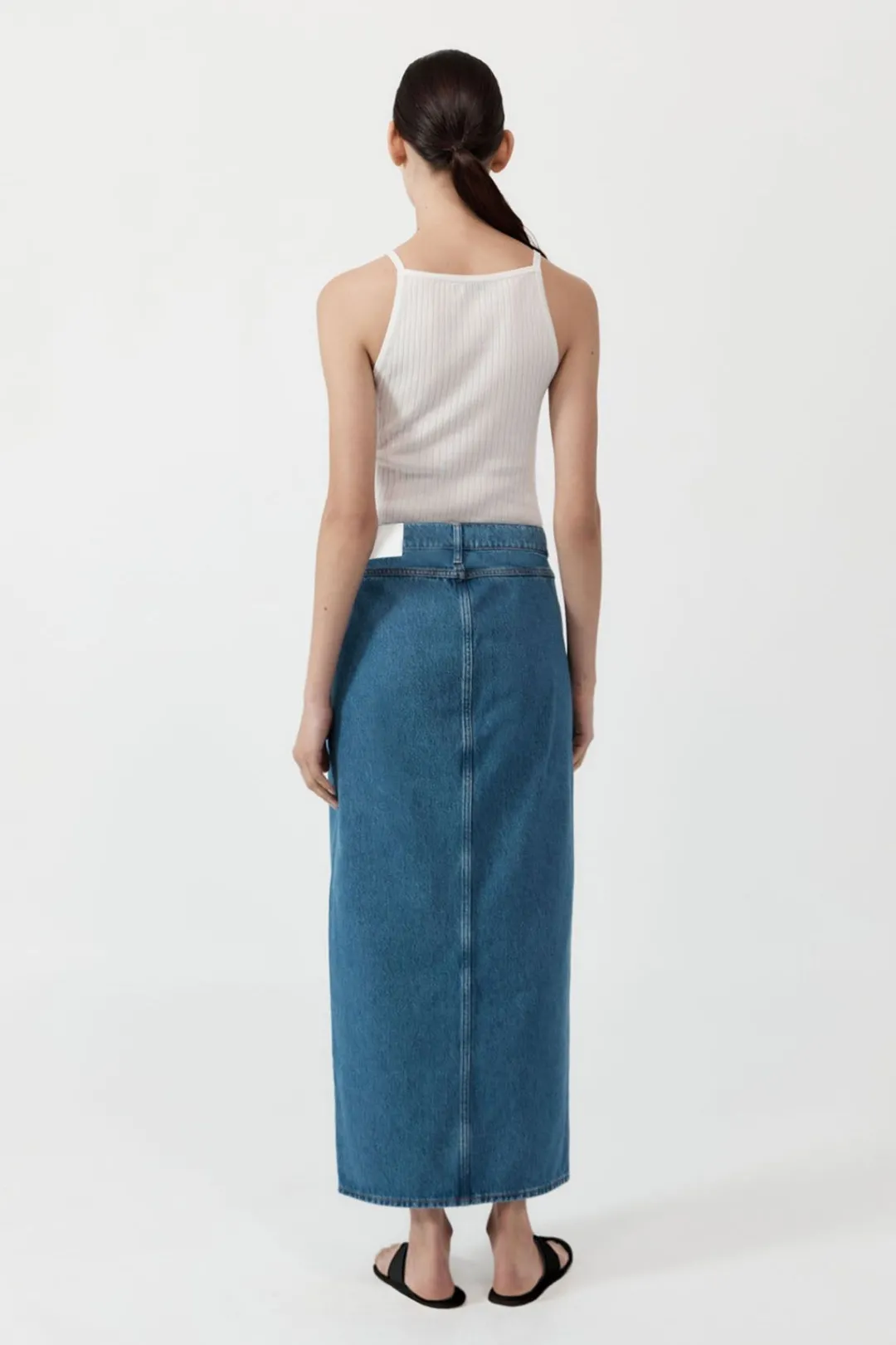 Denim*St. Agni Denim Maxi Skirt - Denim Blue