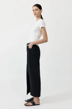 Denim*St. Agni Denim Maxi Skirt - Washed Black
