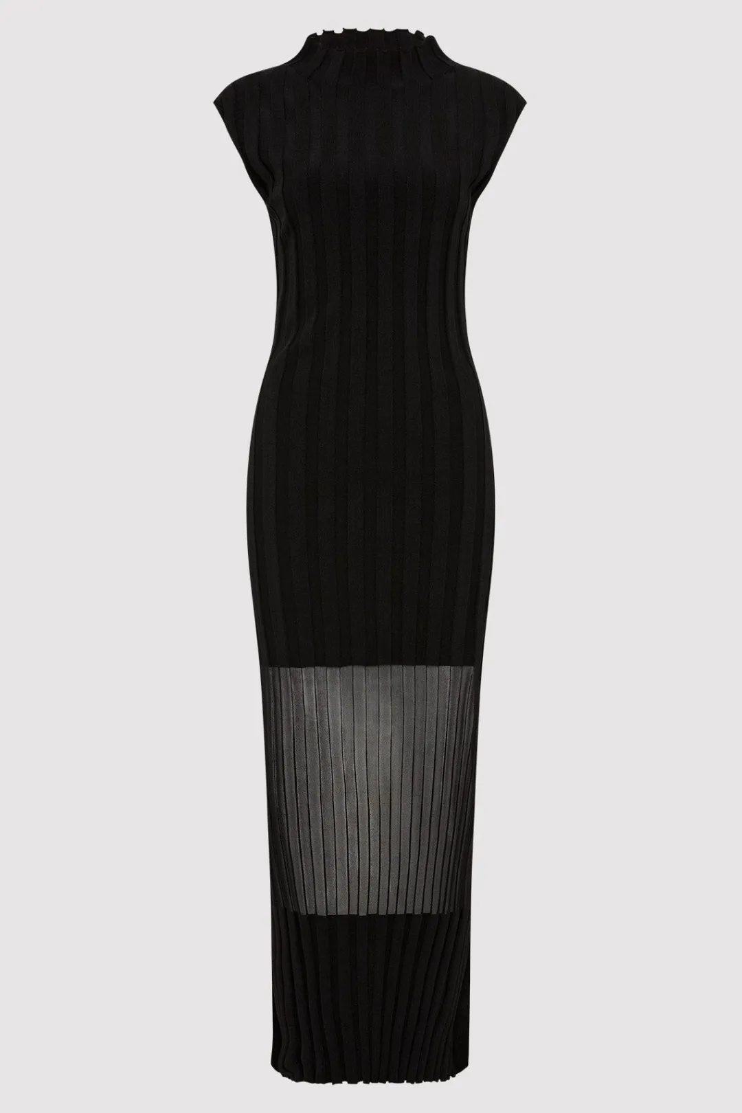 Knitwear*St. Agni Fine Pleat Knit Dress - Black