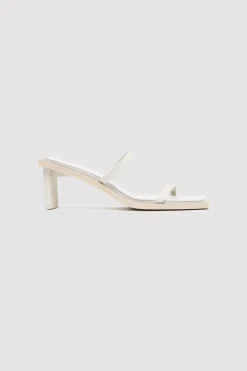 Heels*St. Agni Fine Strap Heel - Cool White