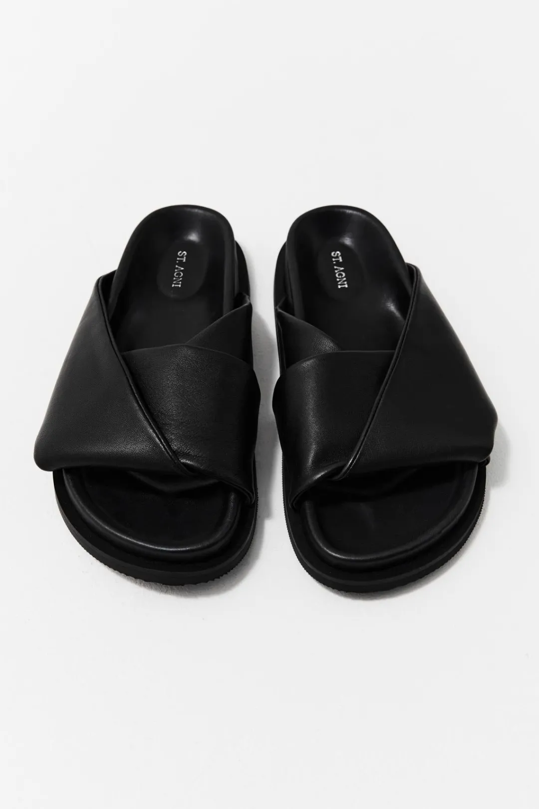Slides*St. Agni Fold Detail Slide - Black