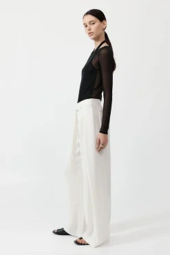 Pants*St. Agni Fold Trousers - Off White
