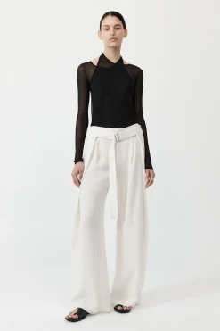 Tailoring*St. Agni Fold Trousers - Off White