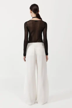 Tailoring*St. Agni Fold Trousers - Off White