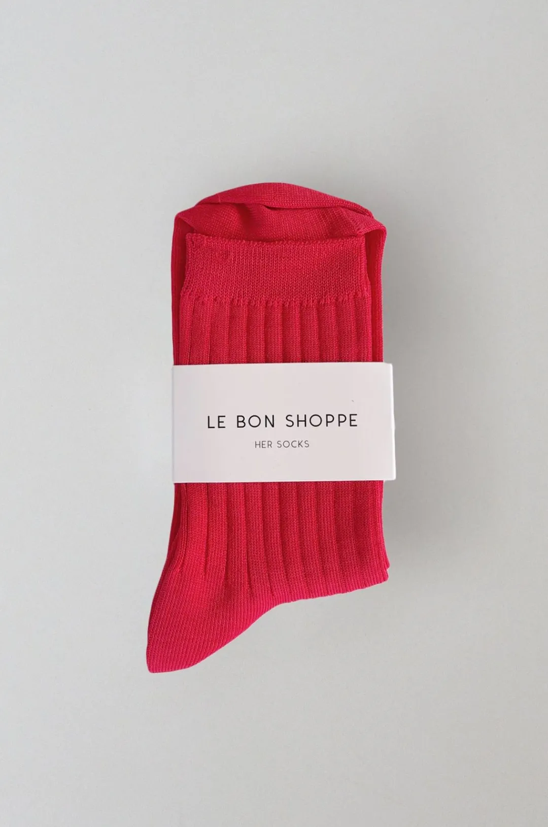 Socks*St. Agni Her Socks - Classic Red - By Le Bon
