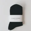 Socks*St. Agni Her Socks By Le Bon - Black