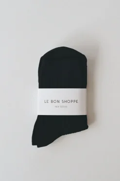 Socks*St. Agni Her Socks By Le Bon - Black