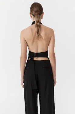 Tops*St. Agni High Neck Tunic - Black