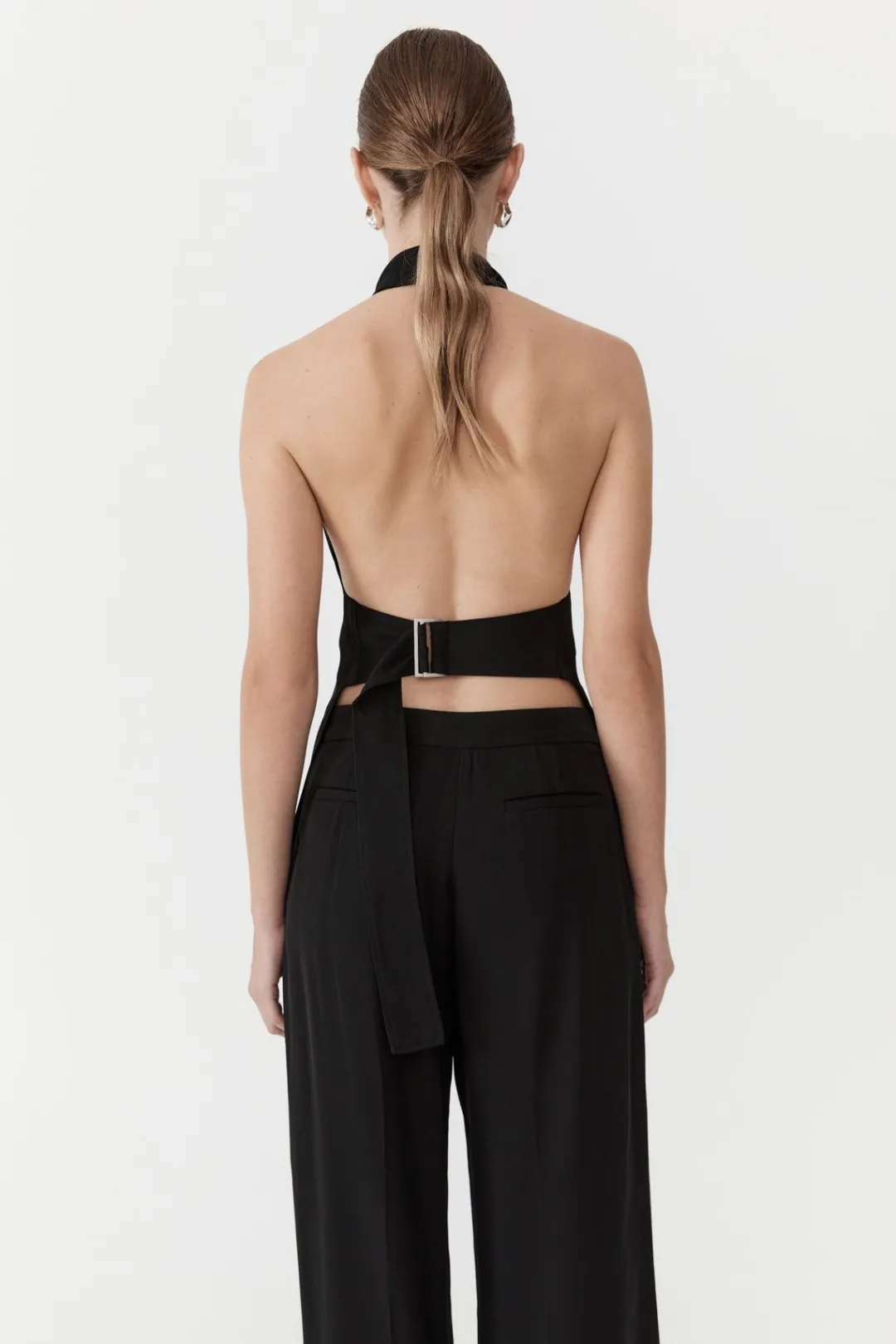 Tops*St. Agni High Neck Tunic - Black