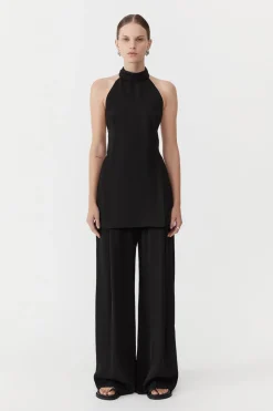 Tops*St. Agni High Neck Tunic - Black