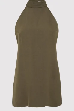 Tops*St. Agni High Neck Tunic - Olivine