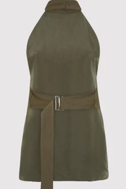Tops*St. Agni High Neck Tunic - Olivine