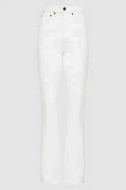 Pants*St. Agni High Waist Crop Flare Jeans - Off White