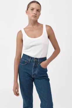 Pants*St. Agni High Waist Crop Straight Jeans - Indigo