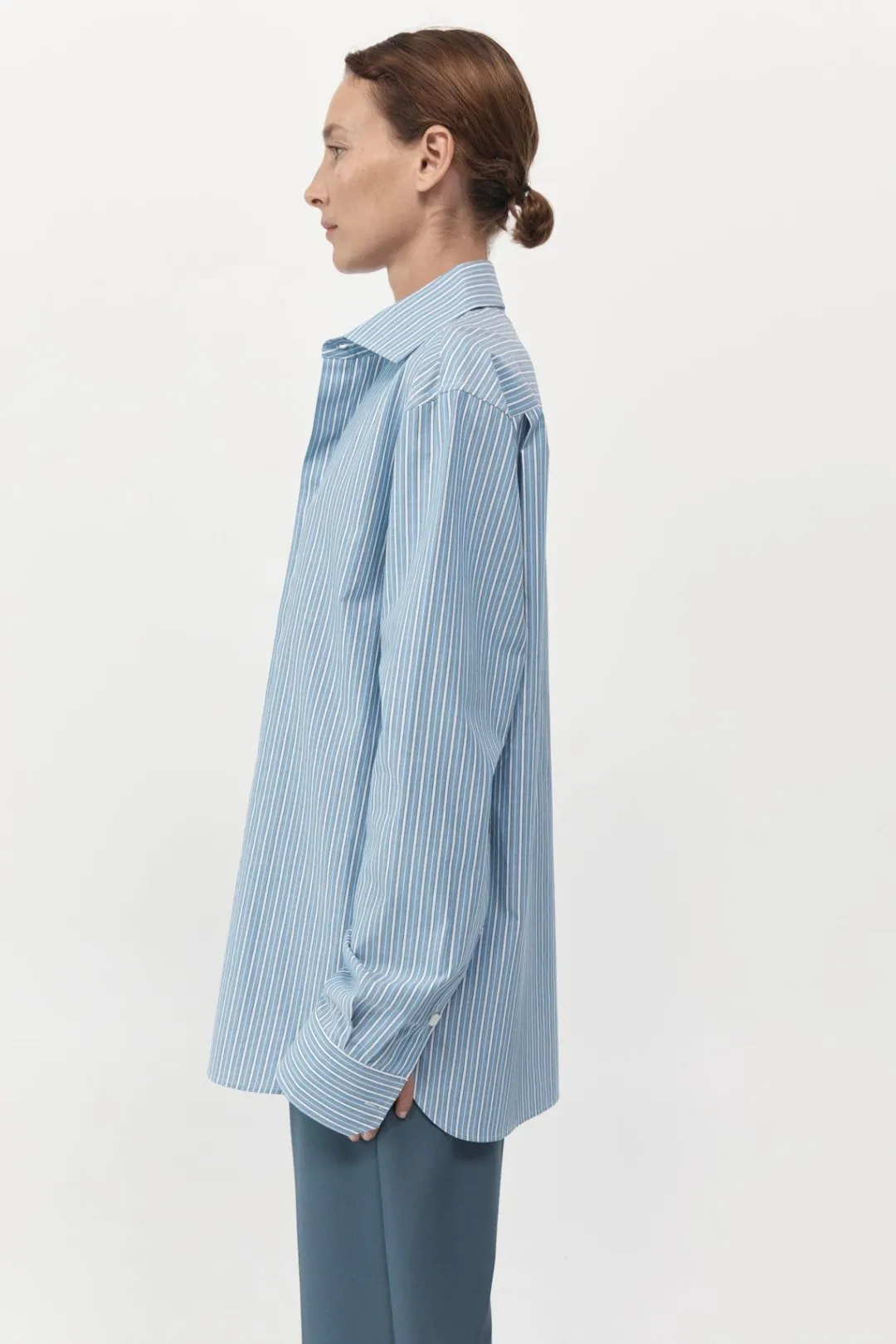 Unisex*St. Agni Homme Shirt - Blue Stripe