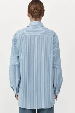 Unisex*St. Agni Homme Shirt - Blue Stripe