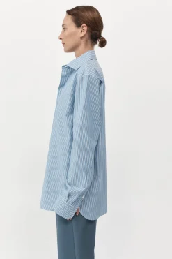 Tops*St. Agni Homme Shirt - Blue Stripe