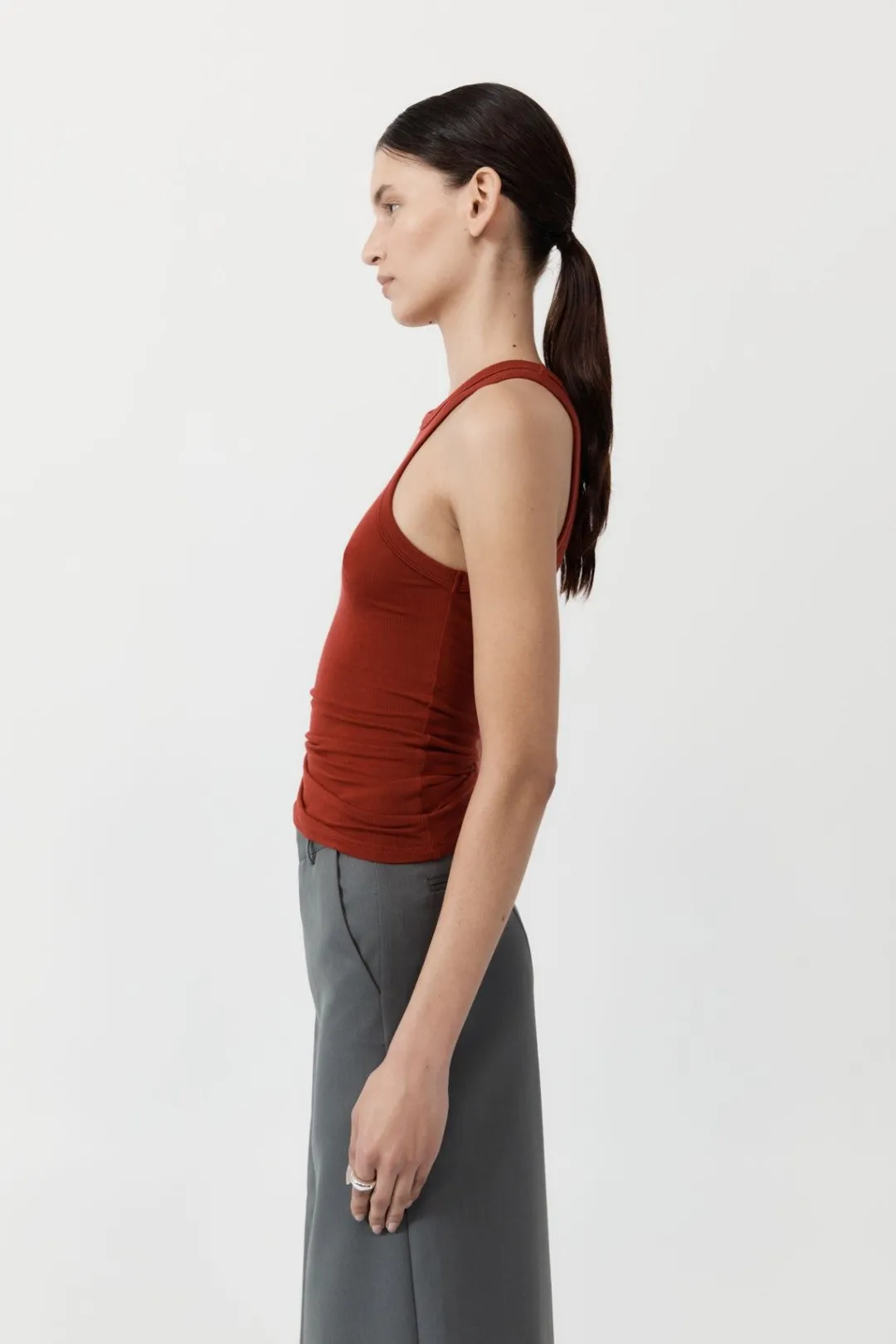 Knitwear*St. Agni Jersey Tank - Rouge