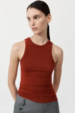 Basics*St. Agni Jersey Tank - Rouge