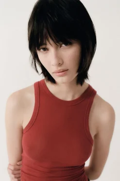 Basics*St. Agni Jersey Tank - Rouge