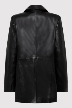 Jackets*St. Agni Leather Blazer - Black