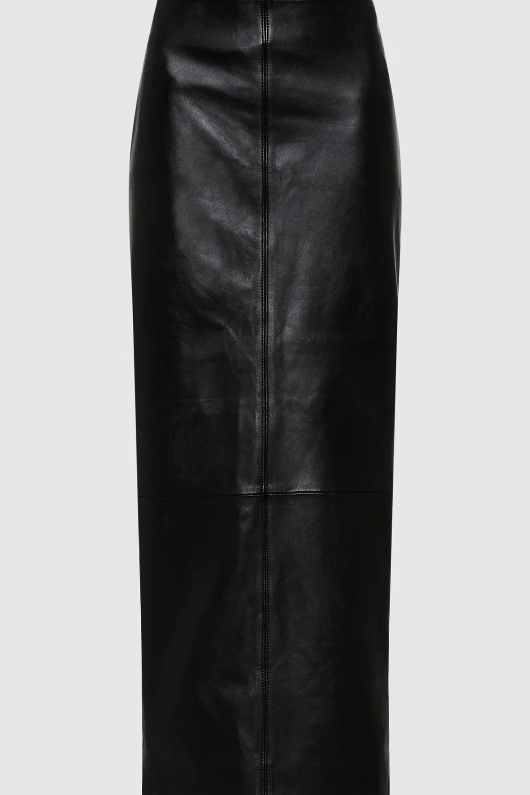 Skirts*St. Agni Leather Column Skirt - Black
