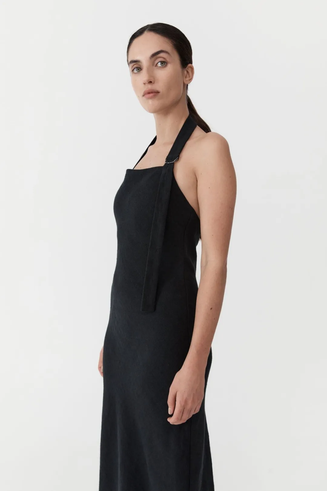 Dresses*St. Agni Linen Bias Maxi Dress - Black