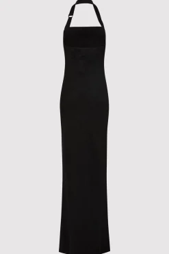 Dresses*St. Agni Linen Bias Maxi Dress - Black