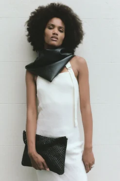Tailoring*St. Agni Linen Bias Maxi Dress - Ivory