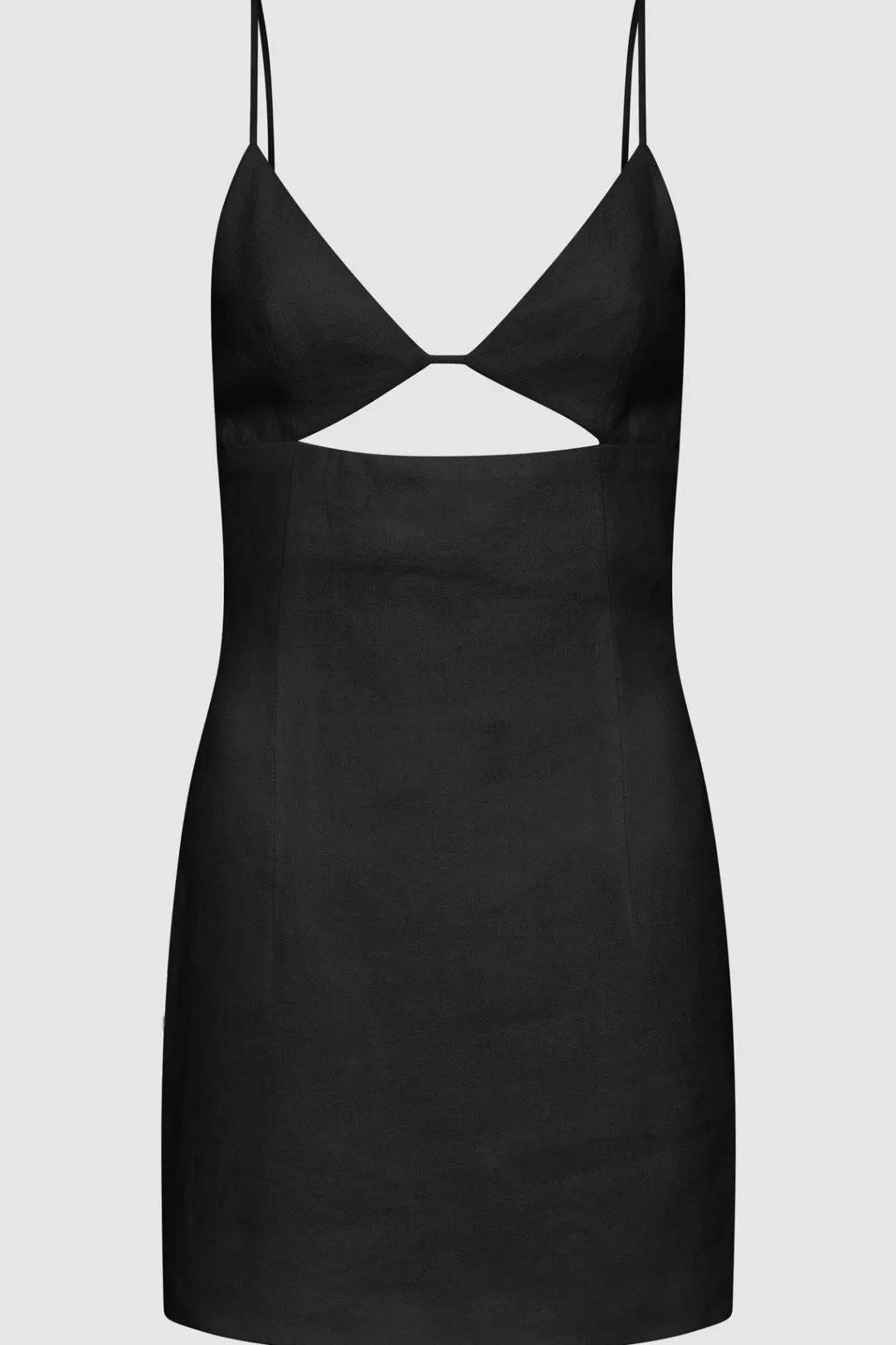 Dresses*St. Agni Linen Bra Mini Dress - Black
