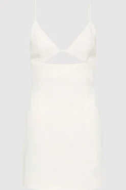 Tailoring*St. Agni Linen Bra Mini Dress - Ivory
