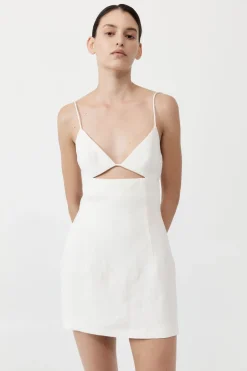 Dresses*St. Agni Linen Bra Mini Dress - Ivory
