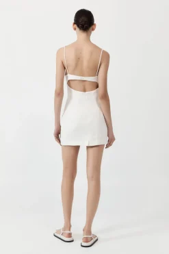 Dresses*St. Agni Linen Bra Mini Dress - Ivory